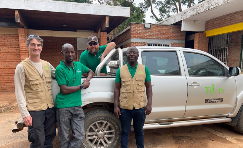 The chophouse and Tiyeni film crew at the Tiyeni office in Mzuzu.